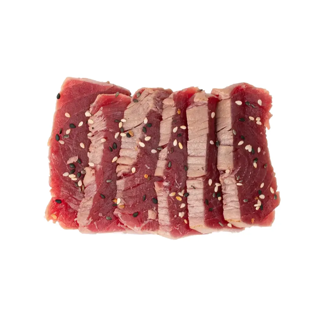 Carpaccio de thon tataki