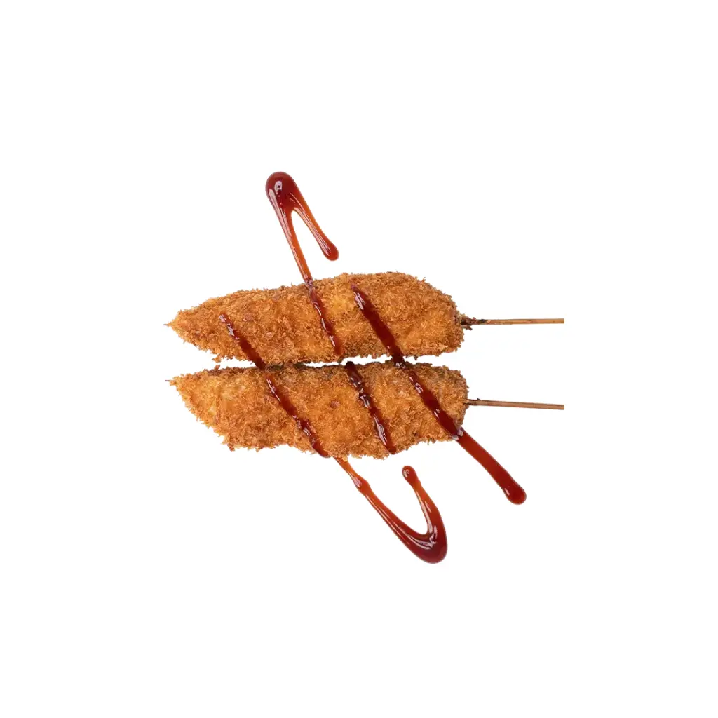 Kushikatsu saumon